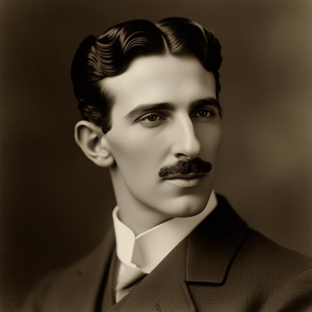 Portrait of Nikola Tesla